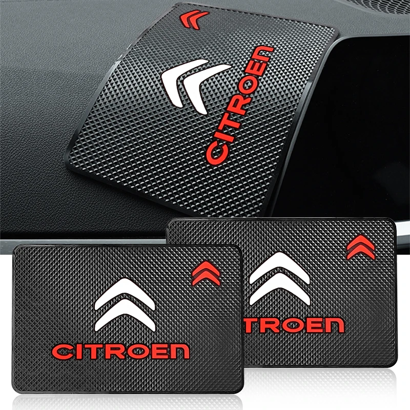 1Pcs Car Emblem Anti Slip Pad Phone Holder Non-Slip Mat Car Stlying For Citroen C1 C2 C3 C4 C5 C6 C8 C4L DS3 DS4 DS5 DS5LS DS6