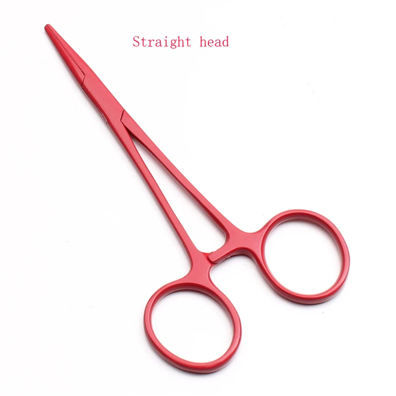 Medical stainless steel straight/curved, pet hemostatic forceps, dog ear hair removal forceps, cat beauty cleaning tool