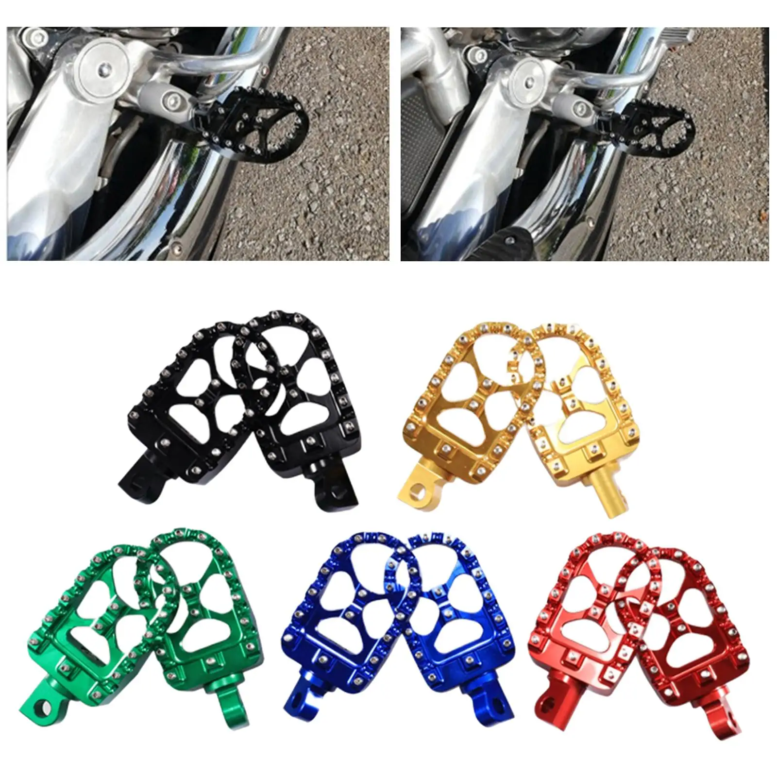 

Aluminum Alloy Motorcycle Footrests Footpegs for XL883 2007-2010