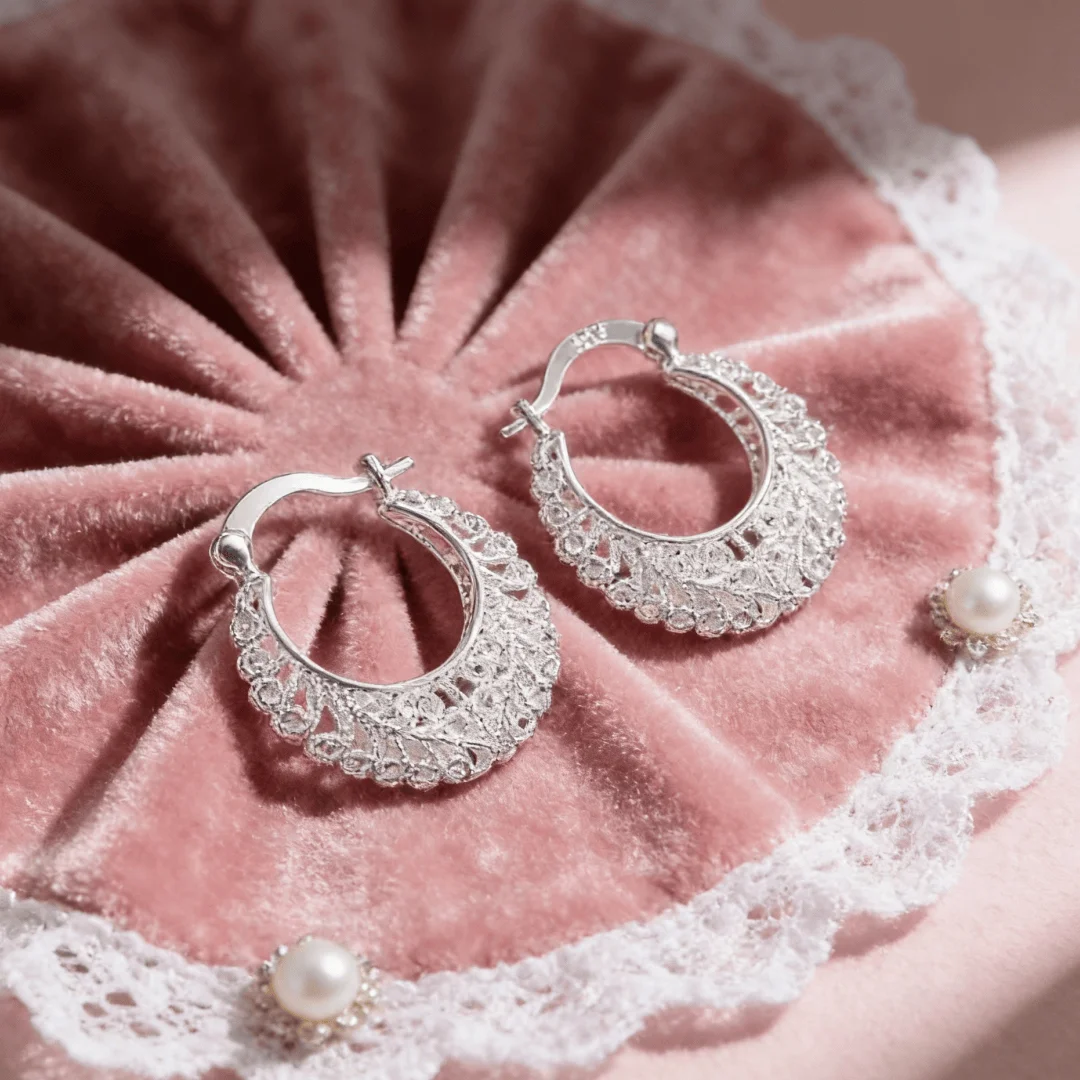Women'S Affordable Accessories - Brincos esculpidos em prata esterlina 925