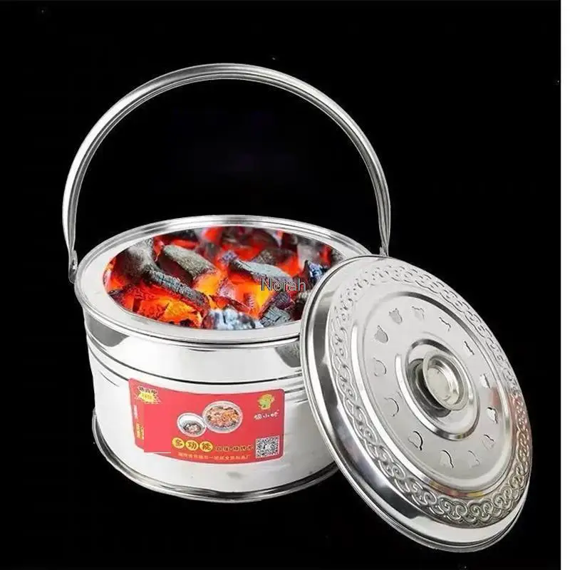 

Угольная печь, старая печь из нержавеющей стали, барбекю, чай, горячий горшок, бытовая коммерческая маленькая угольная печь, грили для барбекю