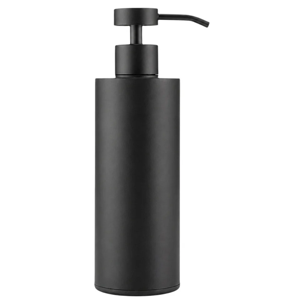 Rust Resistant 304 Stainless Steel Soap Dispenser with Matte Black Shell for Bathroom For Shower Shelf Placement