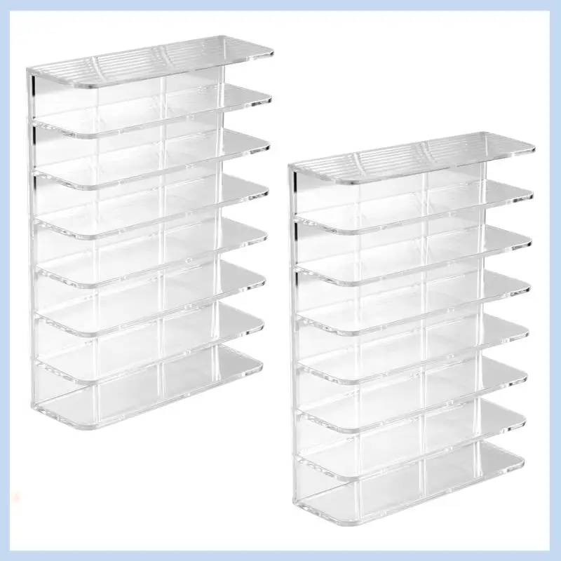 

AS63-2 Pcs Acrylic Eyeshadow Palette Makeup Organizer,7-Cell Cosmetic Storage,Accessories Storage Organizer For Cosmetic