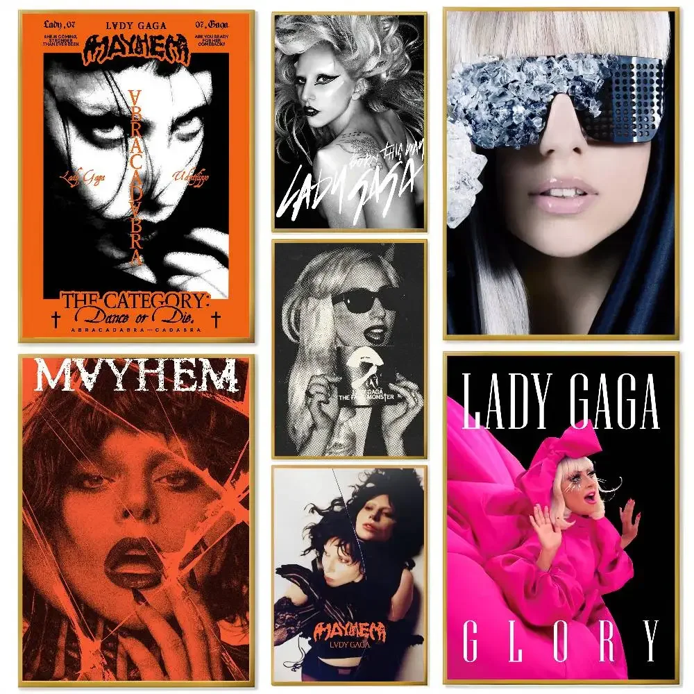 ملصق Lady Gaga Born This Way عالي الدقة مقاوم للماء لتزيين غرفة المعيشة وغرفة النوم