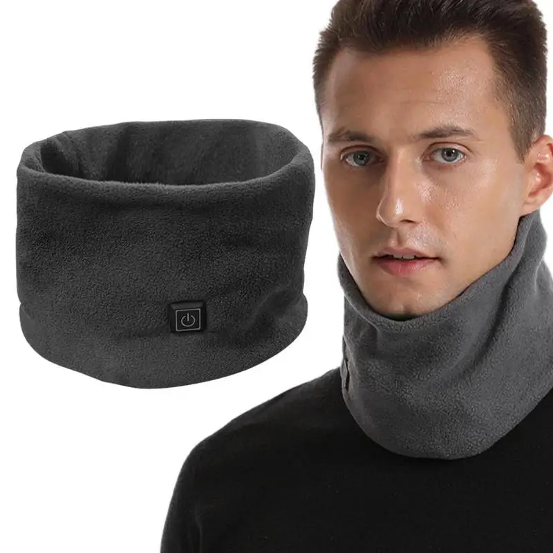 Outdoor Warm Electric Heating Scarf Heating Pads 3 Gear Heating USB Heater Thermal Shawl Neck Brace Warm Bib For Women Men