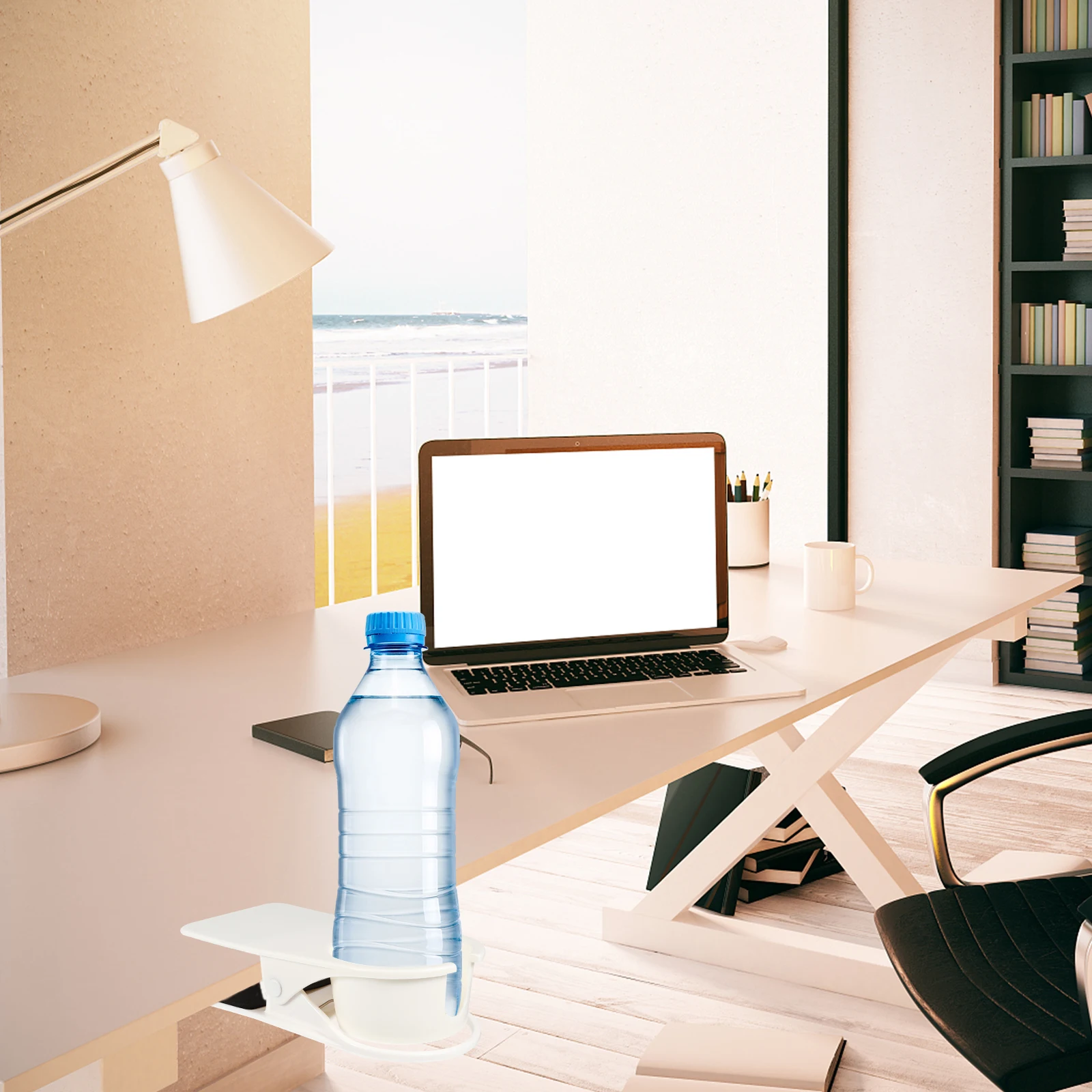 Cup Holder Easy Installation Clamp for Desks Clip Office Table Abs Multi-functional