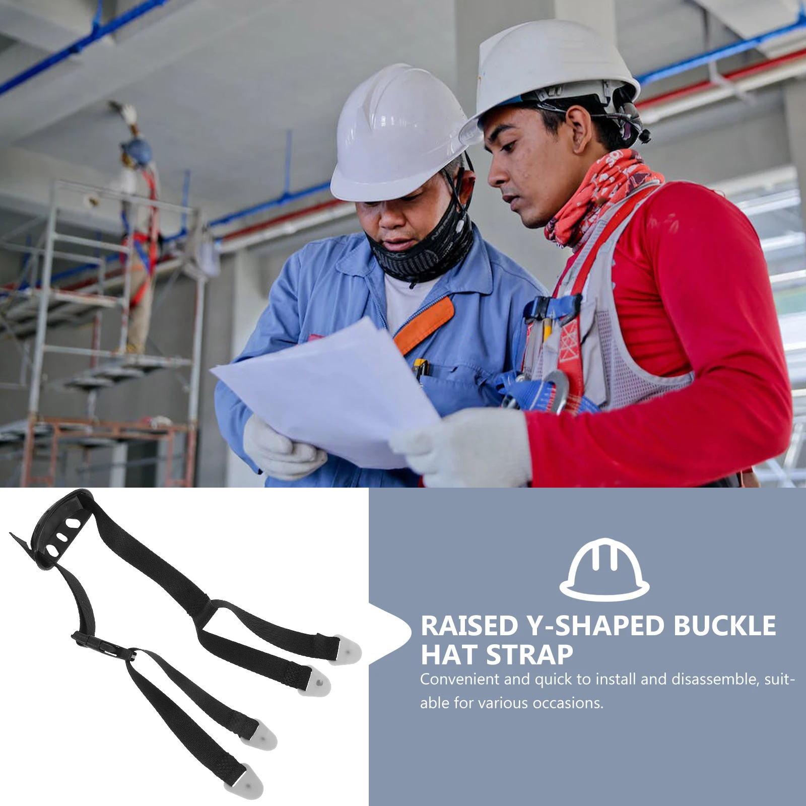 

Adjustable For Hard Hat Safety Replacement Durable Polyester Plastic Universal Comfortable Skin-Friendly Professional