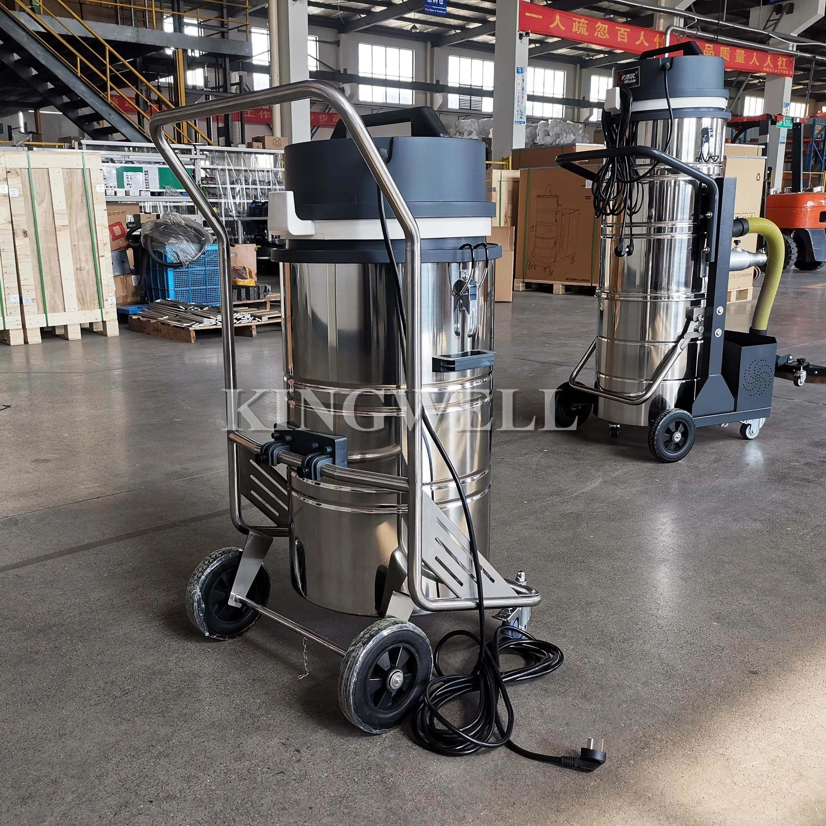 80L Single-Phase Electric Wet and Dry Industrial Vacuum Cleaner for Factory