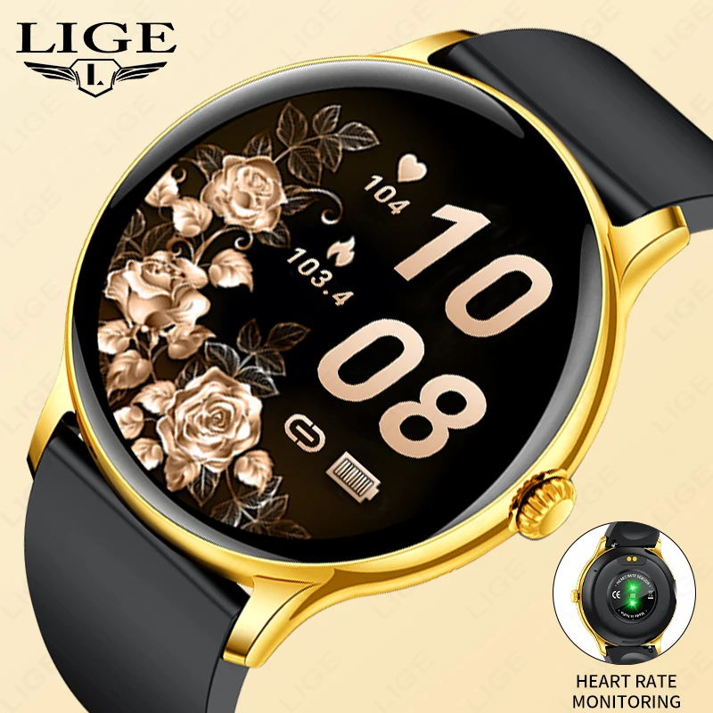 

LIGE Fashion Smart Watch Men Women Bluetooth Call Watches Heart Rate Sleep Monitoring Alarm Clock Waterproof Smartwatch 2025 New