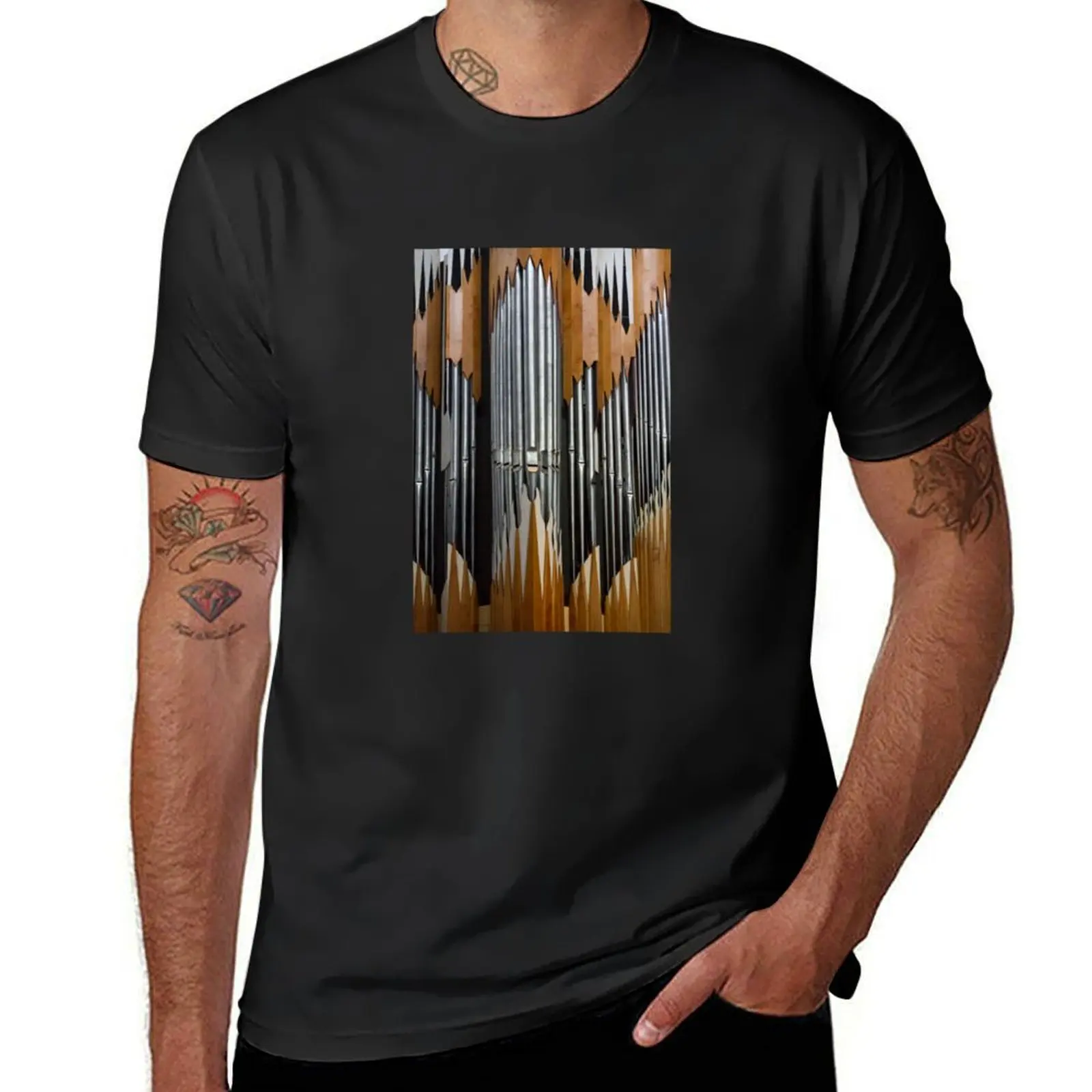 Modern pipe organ T-Shirt tops shirts graphic tees new edition t shirts for men cotton