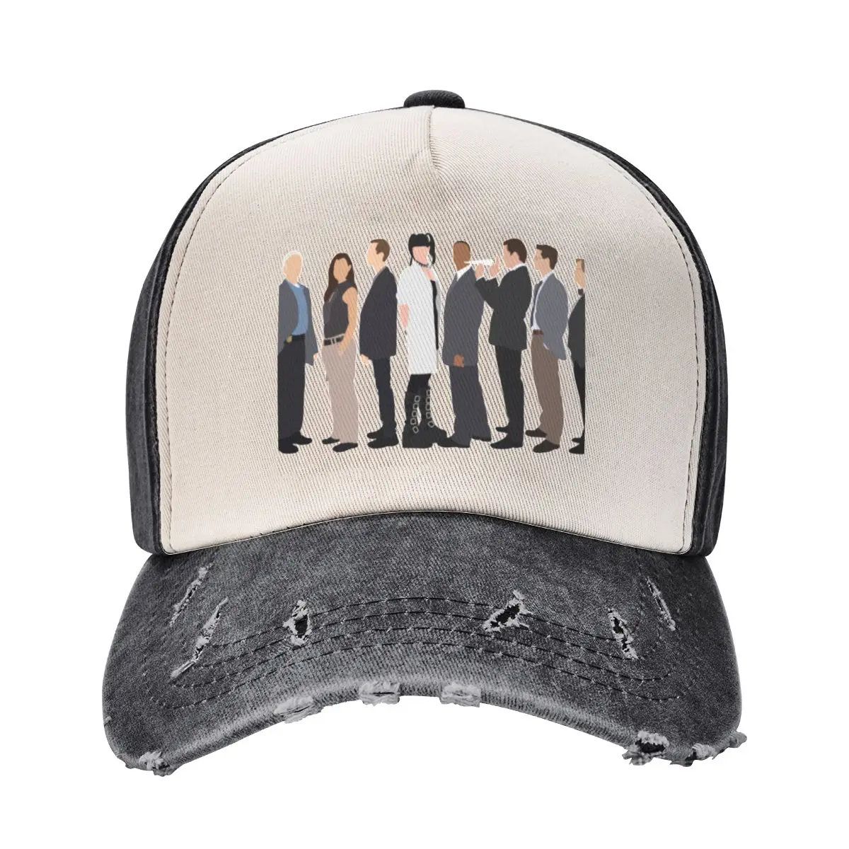 

NCIS Cast Drawing Baseball Cap Male hat Beach Snapback Cap Hat Baseball Cap For Men Women's