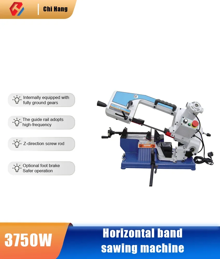 

BS-100 Woodworking Band Saw Machine Multi-function Metal Cutting Desktop Electric Saw Household Small Corner Oblique Angle Saw