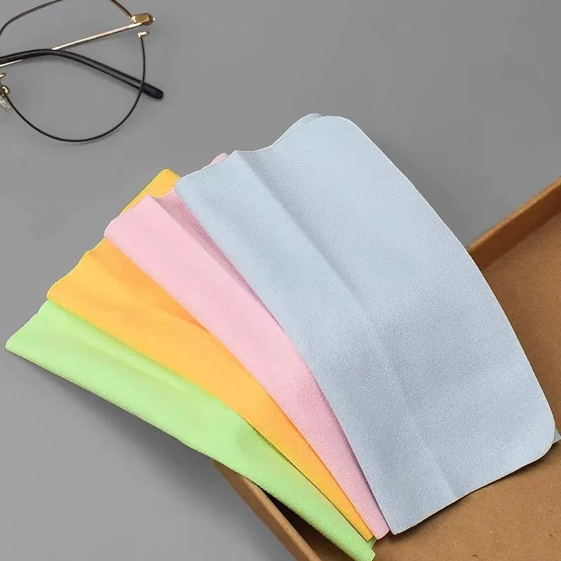 20PCS Chamois Glasses Cleaner Microfiber Cleaning Cloth for Glasses Cloth Len Phone Screen Wipes Customized Logo