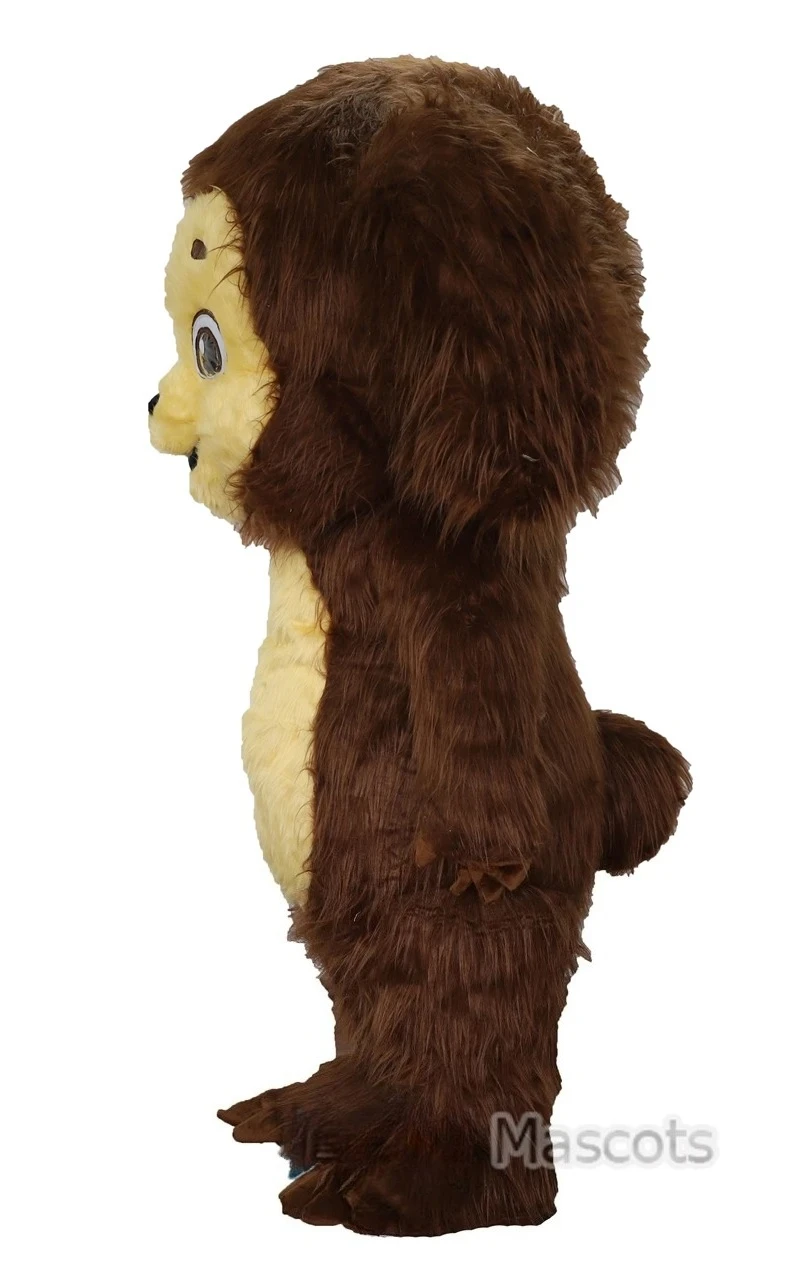 

New Realistic Smiling Monkey Costume Adult Full Body Mascot Suit Cartoon Character Blow Up Outfit Stage Cosplay Dress No Battery