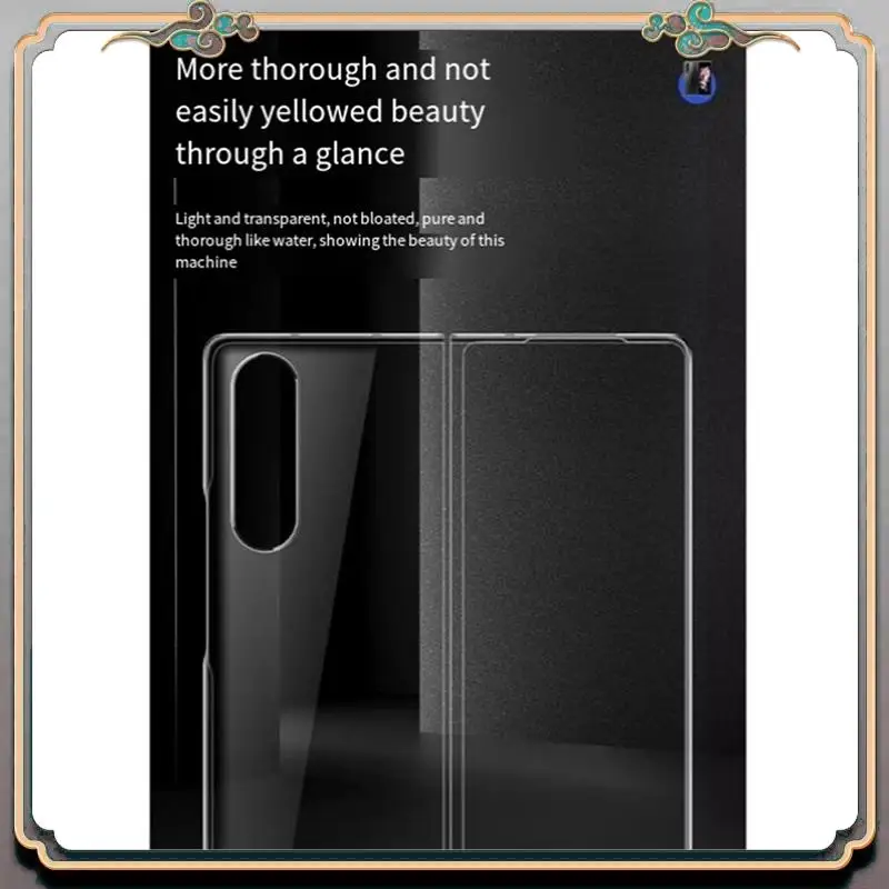 

For Samsung Phone Case Premium Transparent Crystal Clear Hard Case For Samsung Galaxy Z Easy Install Easy To Use Fold4