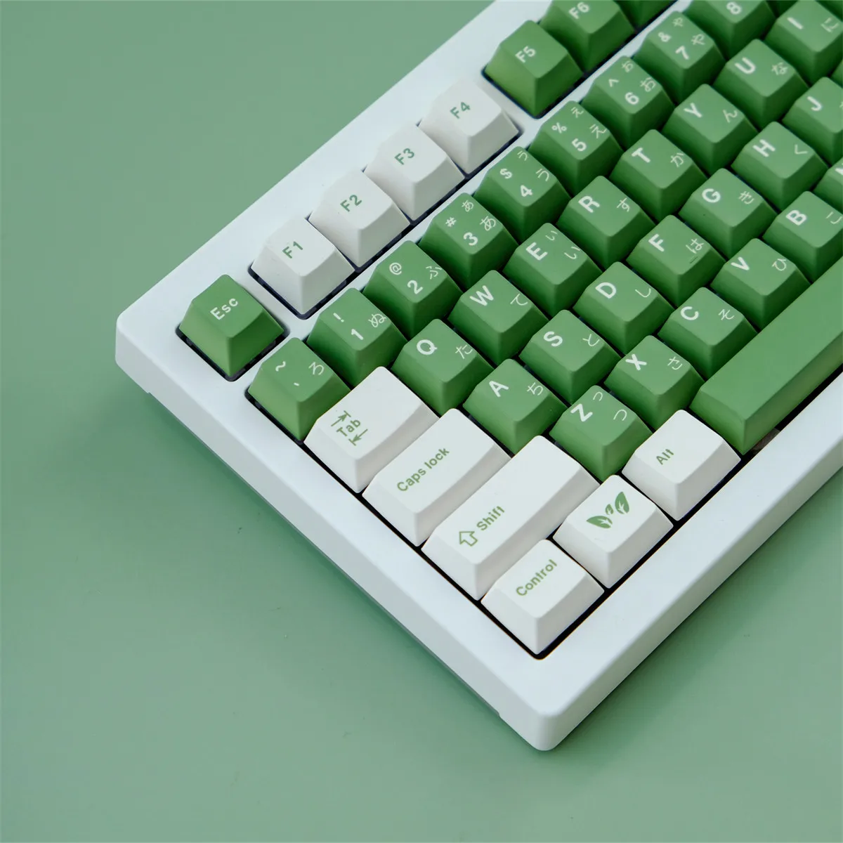 Matcha cake, keycap PBT original height, heat sublimation, suitable for mechanical keyboard, customized