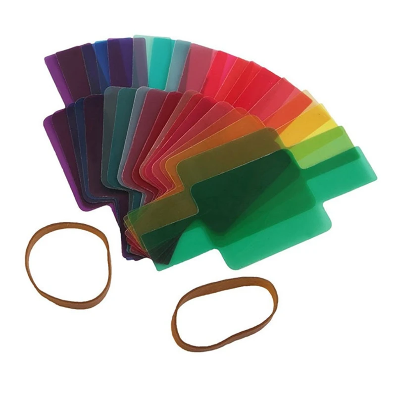 Color Card For Flash Gel Sheet Transparent Color Correction Light Gel 20-color Filter Light Weight Filter Card P9JD