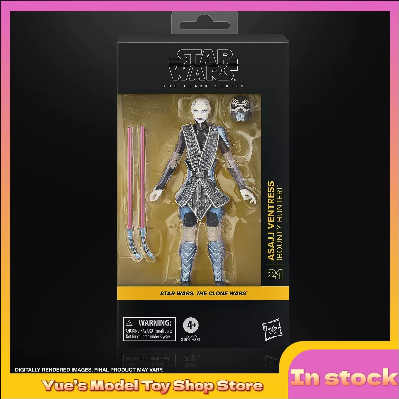【disponibile】hasbro-star-wars-6-pollici-asajj-ventress-bounty-hunter-clone-wars-1-12-action-figure-anime-modello-giocattolo-da-collezione-per-ragazzi-regalo