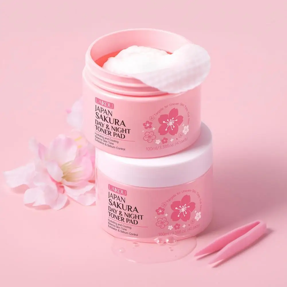 

New 40pads blossom day and night toning pads cleansing Sare makeup skin moisturizing pads Daily cleansing removing M7H6