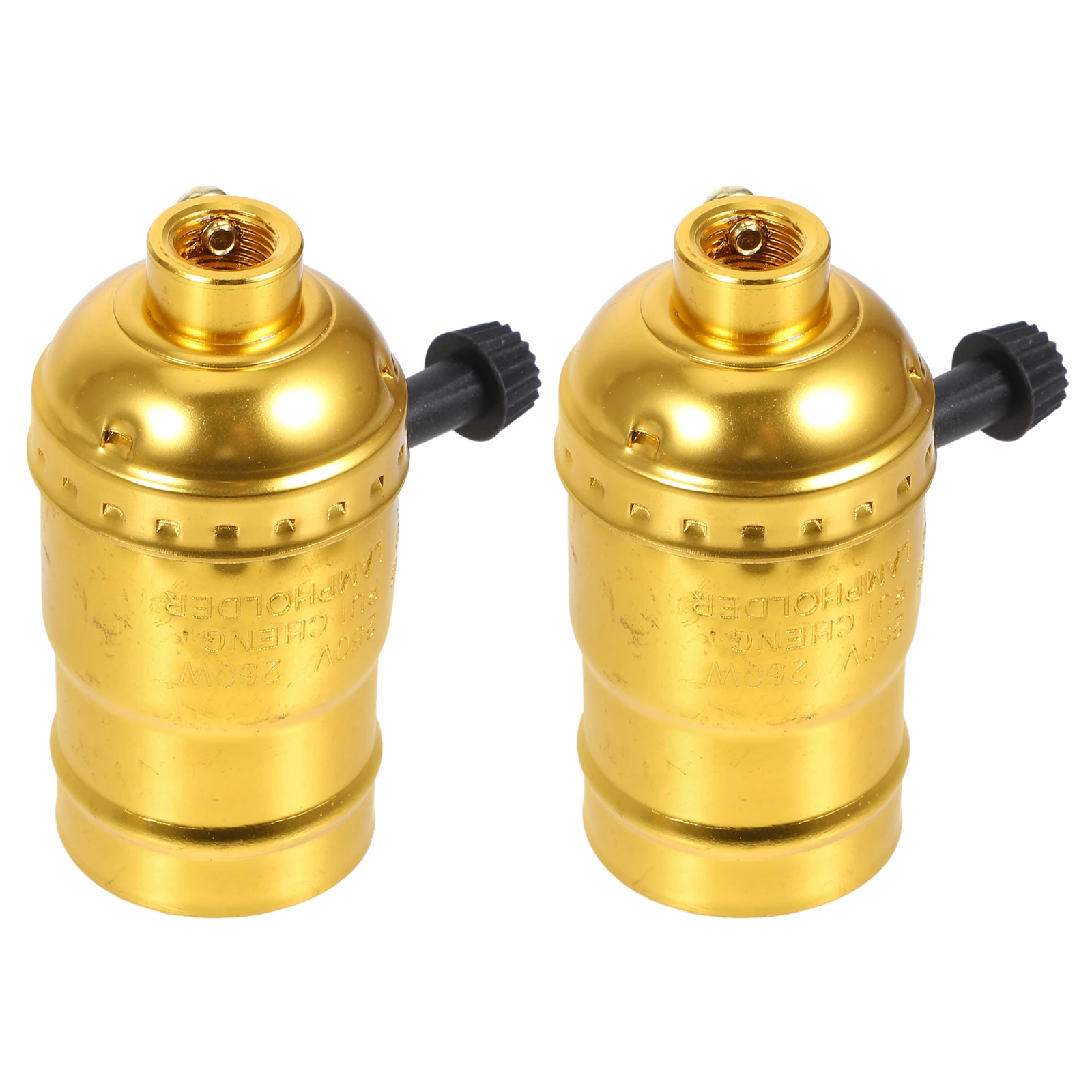 

2 Pcs Locking Wire Lamp Holder Bulb Light Socket Replacement Holders for Table Lamps