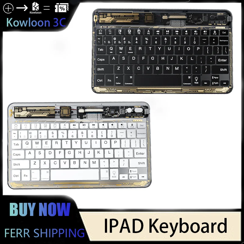 

Чип клавиатуры IPAD, прозрачная беспроводная Bluetooth Magic Keyboard, зарядка планшета XIAOMI, бесшумный офисный портативный