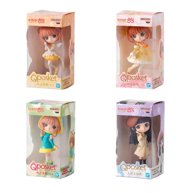 بانداي 4 قطعة بطاقة غاشابون الآسر ساكورا QPosket 02 أنيمي لعب للأطفال هدايا شخصيات الحركة تحصيل نموذج النمذجة الحلي #2
