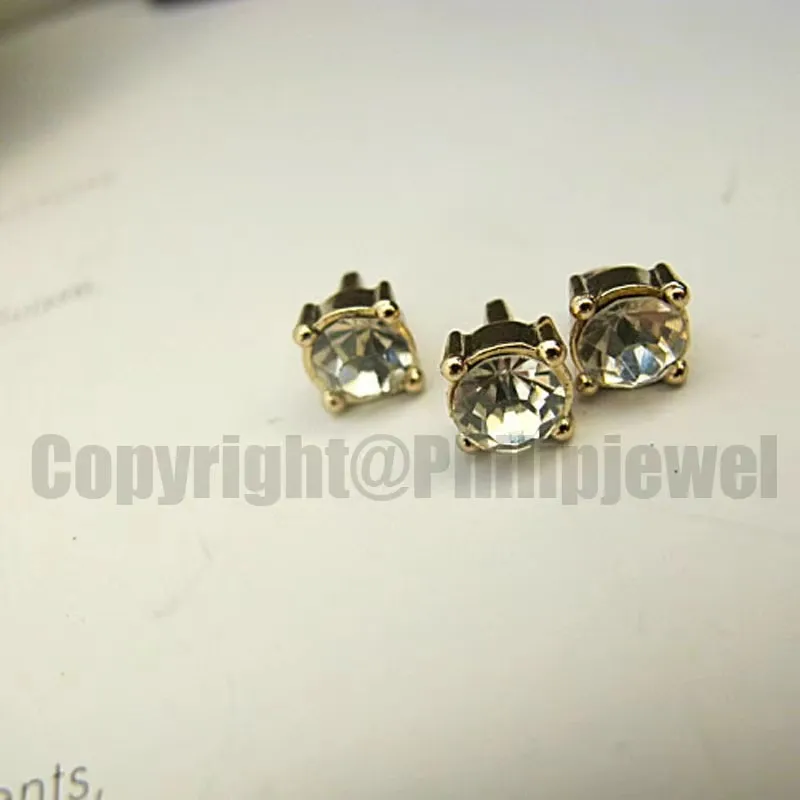 Crystal Metal Charm Naaien Op Schacht Kostuum Knoppen voor Shirt Trui Mode Ornament Accessoires 6 stks veel