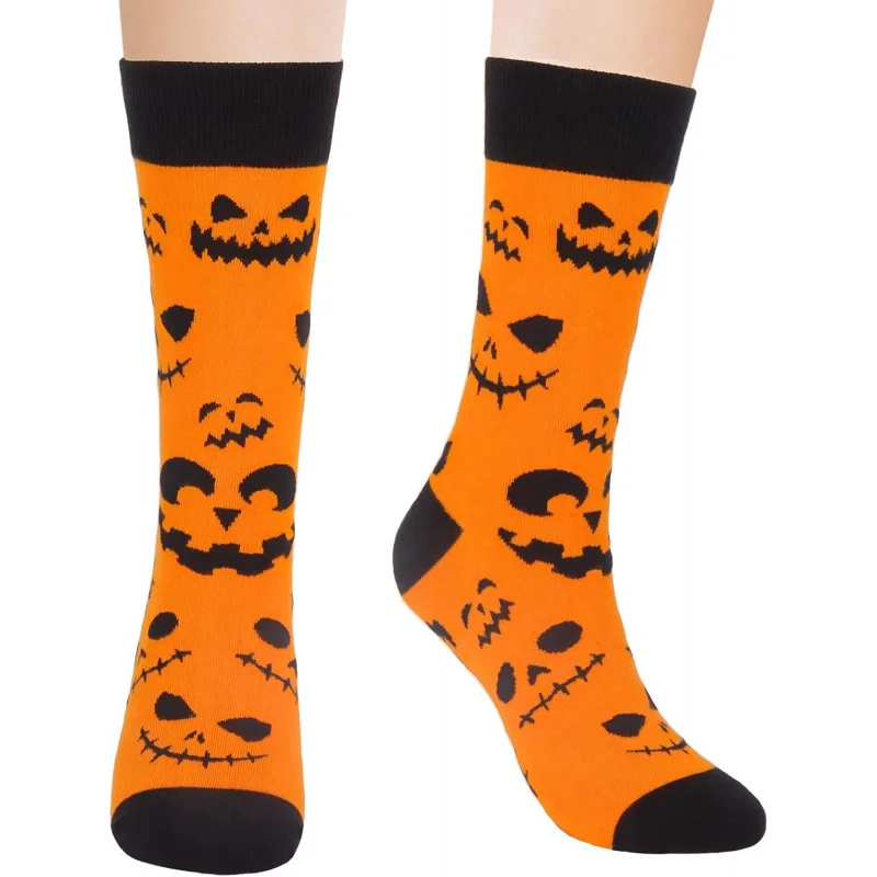 

Halloween Funny Socks for Women Men Spooky Horror Pumpkin for Party Costume Holiday Gifts