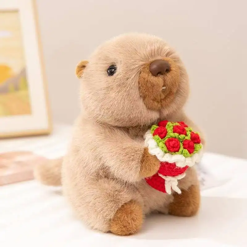 

Latest Flower Picking Series Animal Doll Kawaii Stuffed Plush Toy Doll Cartoon Anime Cute Pillow for Children's Birthday Gifts