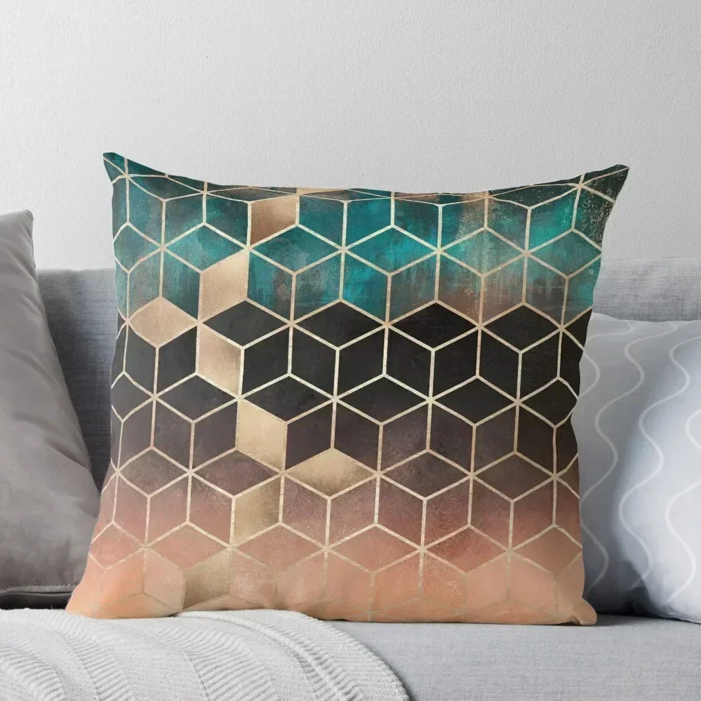 

Ombre Dream Cubes Throw Pillow pillow cover christmas Rectangular Cushion Cover Decorative Cushions pillow