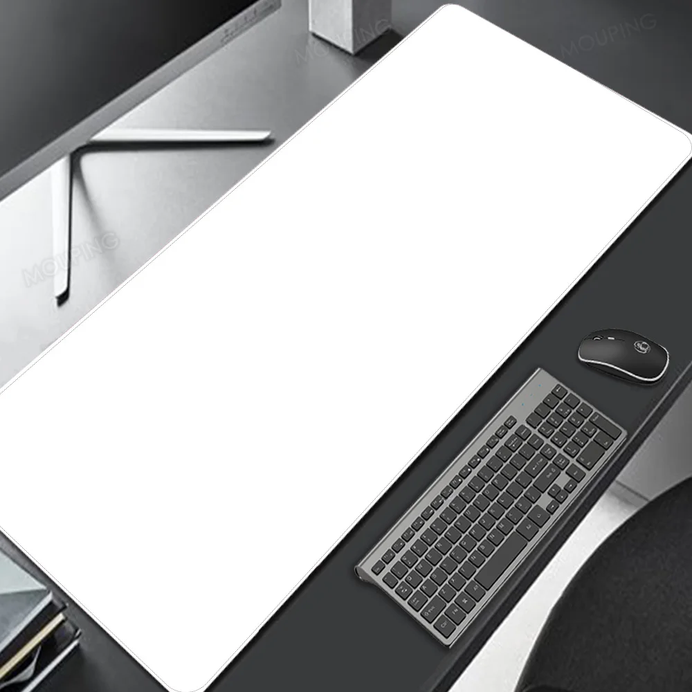 White Large Mouse Pad Carpet Simple Mat 900x400 Pc Gamer Gaming Mouse Mat Deskmat Xxl Carpet Big Mousepad Gamer Computer Table