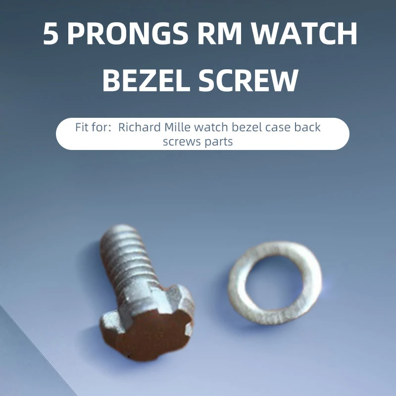 5 Prongs RM Watch Bezel Screw for Richard Mille Watch Bezel Cover Back Screws Parts