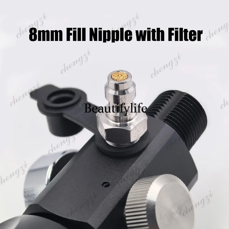 A69 Air Refill Station for HPA Bottle Charging Diving Cylinder DIN Valve Scuba Tank Adapter Connection for High Pressure Dual view 2