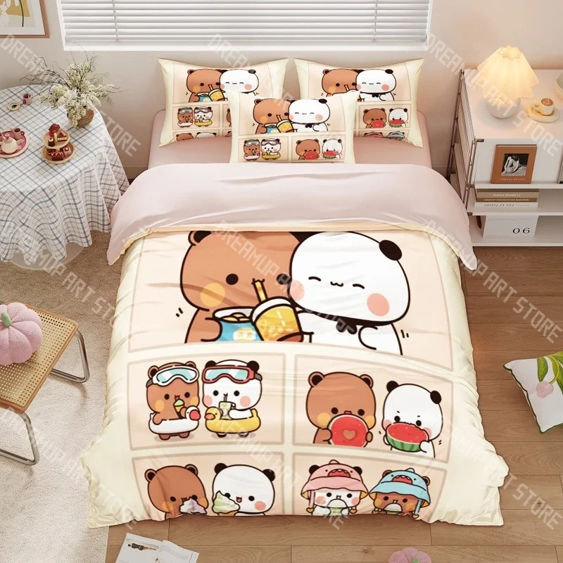 3D Print Bubu Dudu Cartoon Bedding Set Twin Queen King Full Size Duvet Cover Pillowcase Bed boys girls Adult Home Textiles