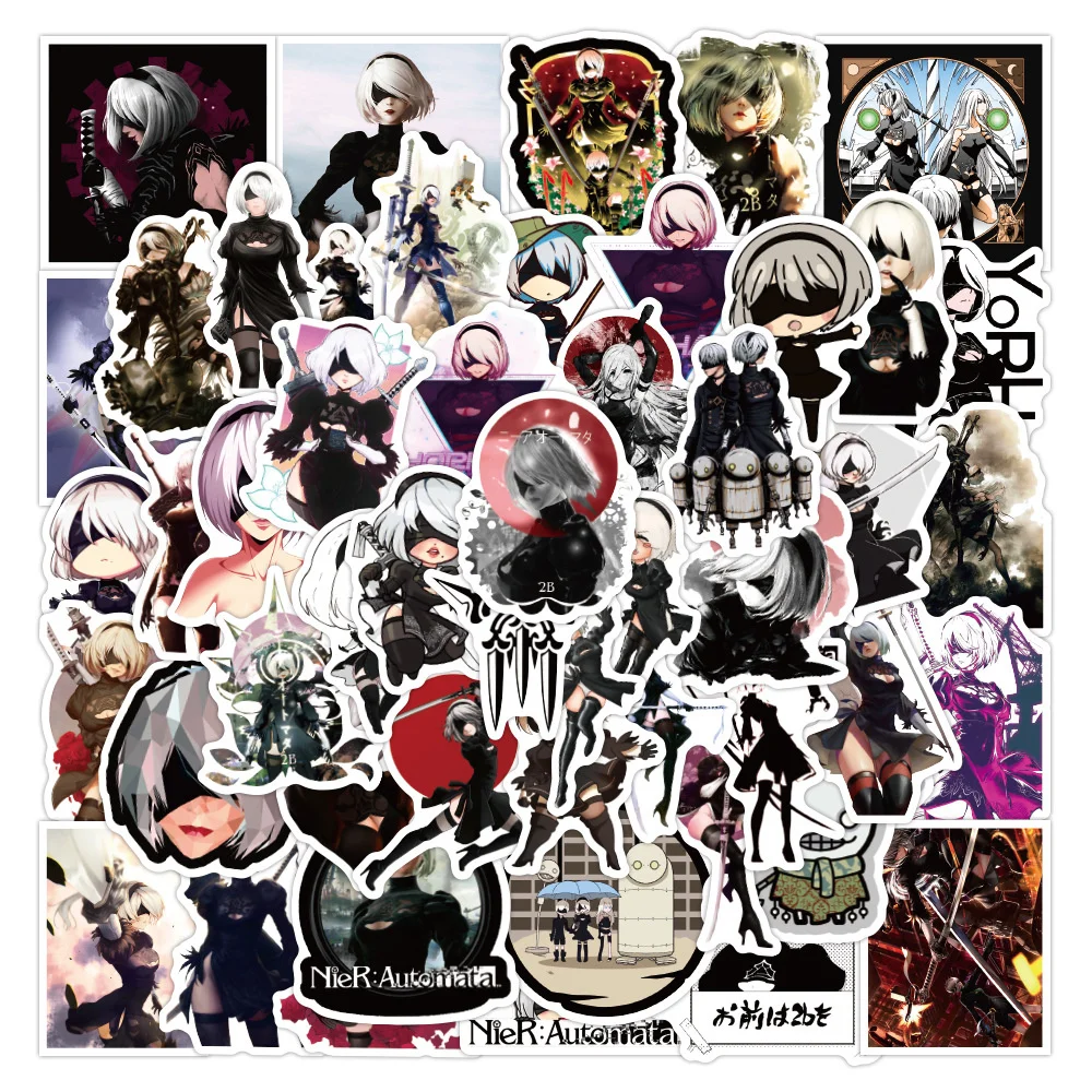 10/30/50PCS Adventure Cartoon Game NieR:Automata 2b adesivo Sexy per bagagli Laptop IPad Gift Car Water Cup Sticker all\'ingrosso