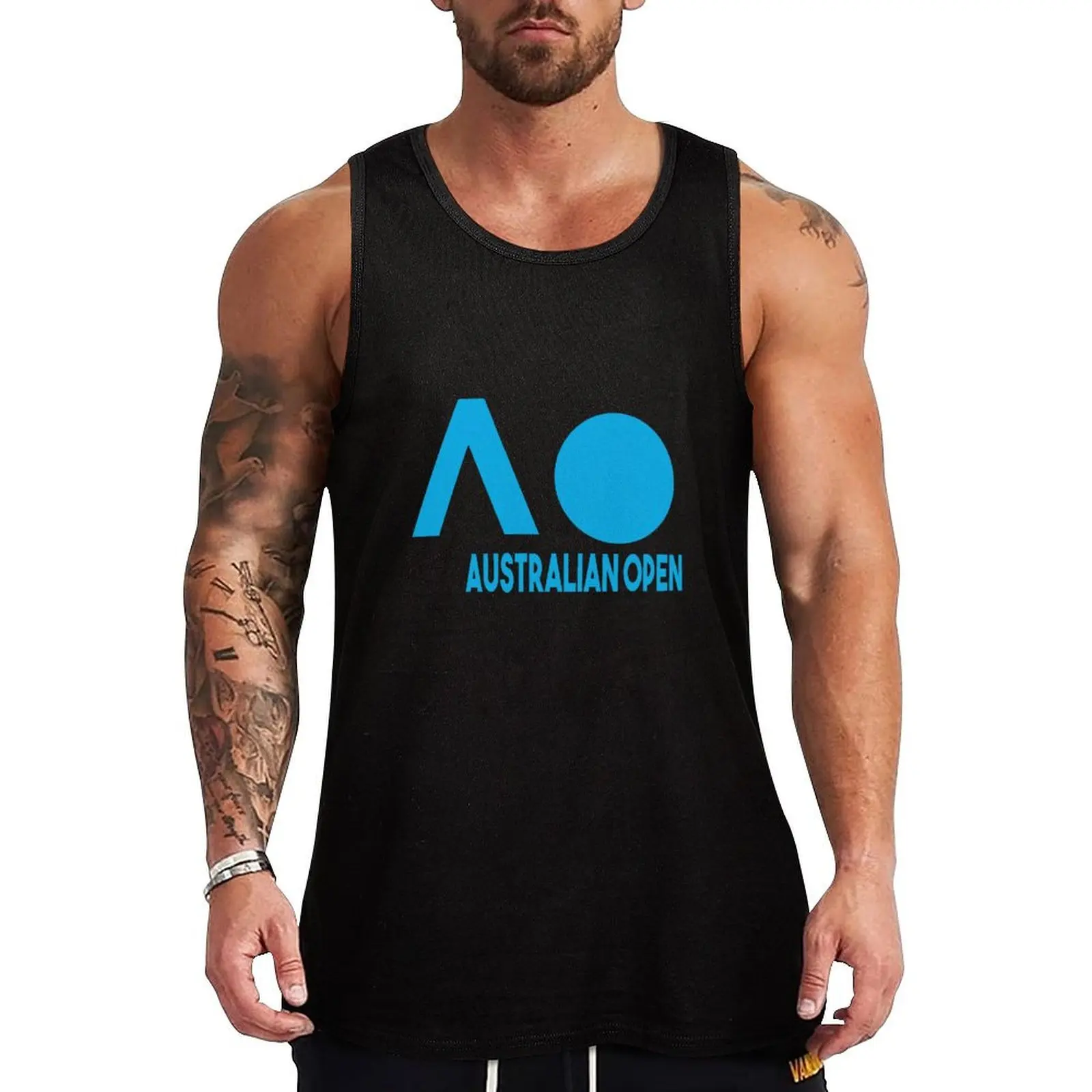 AO 2022, Australian Open tshirt, Australian Open Games AO Tank Top muscle t-shirt Men's clothes t-shirt gym man gym clothing men