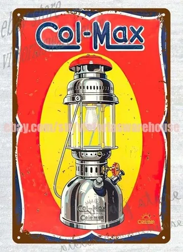 Col-Max Lantern Metall-Blechschild mit Wandmontage