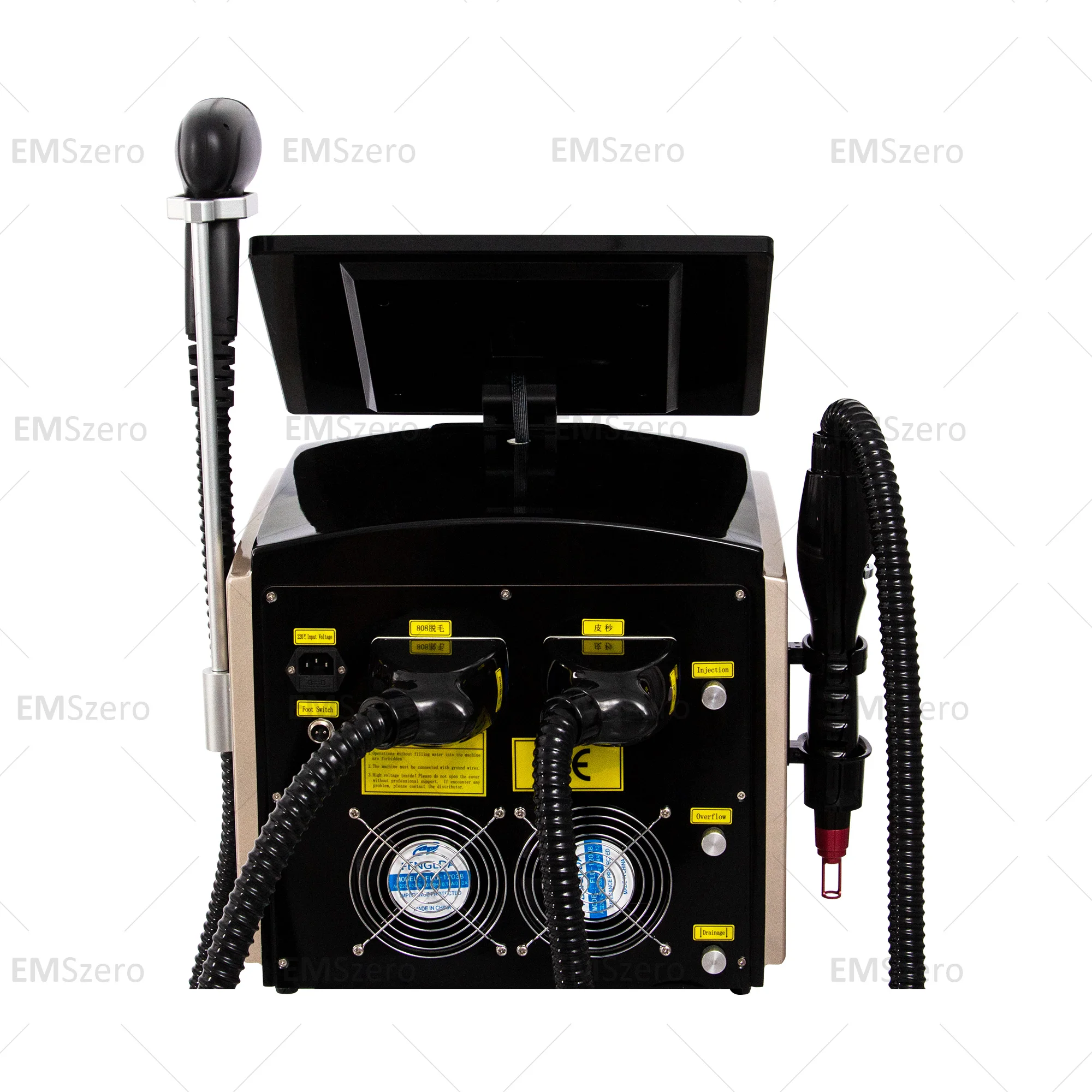 آلة إزالة الشعر بالليزر ديود غير مؤلم 3 الطول الموجي 755nm 808nm 1064nm نظام تبريد نقطة التجميد لإزالة شعر الجسم