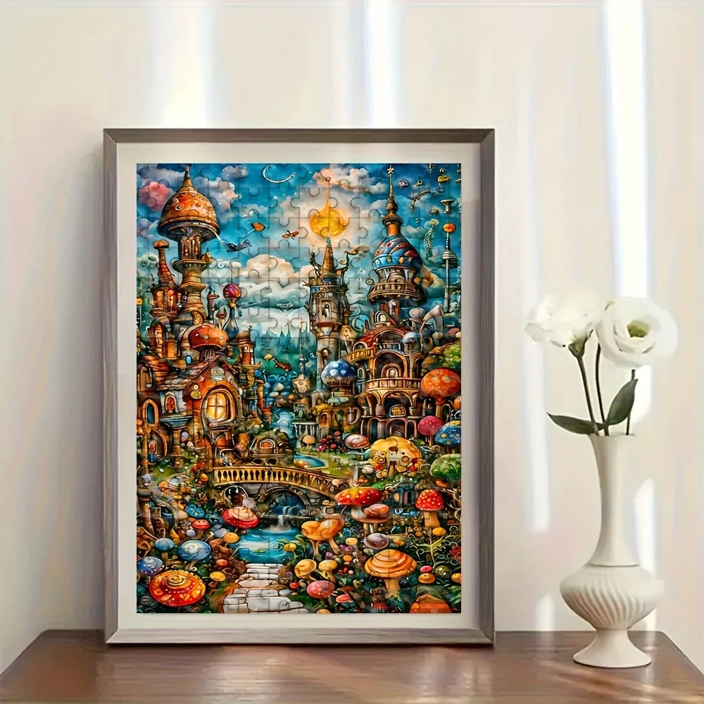 Puzzle dla dorosłych 500/1000 elementów |   Wysokiej jakości, zabawna gra rodzinna, która redukuje stres, idealna na urodziny, Boże Narodzenie, Halloween i jako prezent.