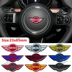 Araba için direksiyon rozet amblem Sticker oto iç aksesuarları Mini Cooper S R56 R56 R55 R57 R50 R53 F56 F55 F57 F60 R60