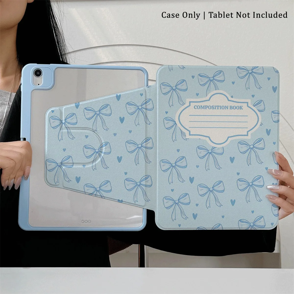 

360 ° Вращающийся складной чехол для легкой защиты вашей подушечки: совместим с iPad Air 6, Air 5,4,10,2024, air m3/a16 2025