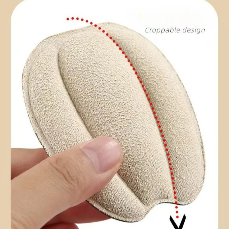 Self Adhesive Adjustable Shoe Tongue Pads Non Slip Heel Protector Stickers Loose Shoes Size Reducing Inserts Foot Care Pads