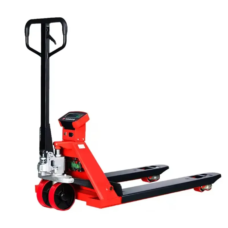Design 1 Ton 2 Ton 2.5 Ton Forklift Hydraulic Manual Pallet Truck with Weight Scale