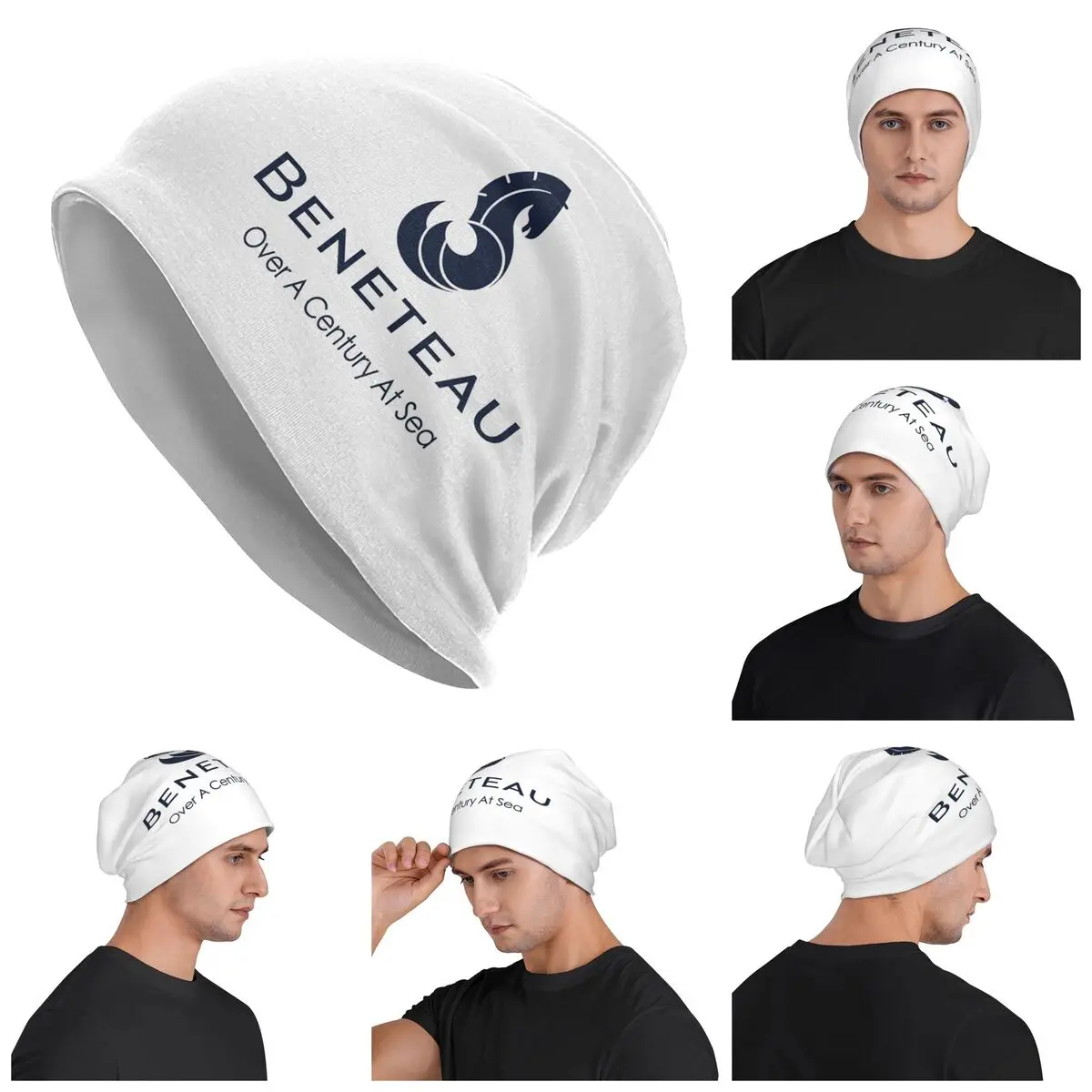 

Beneteau Boats Warm Knitted Cap Hip Hop Bonnet Hat Autumn Winter Outdoor Beanies Hats for Men Women Adult