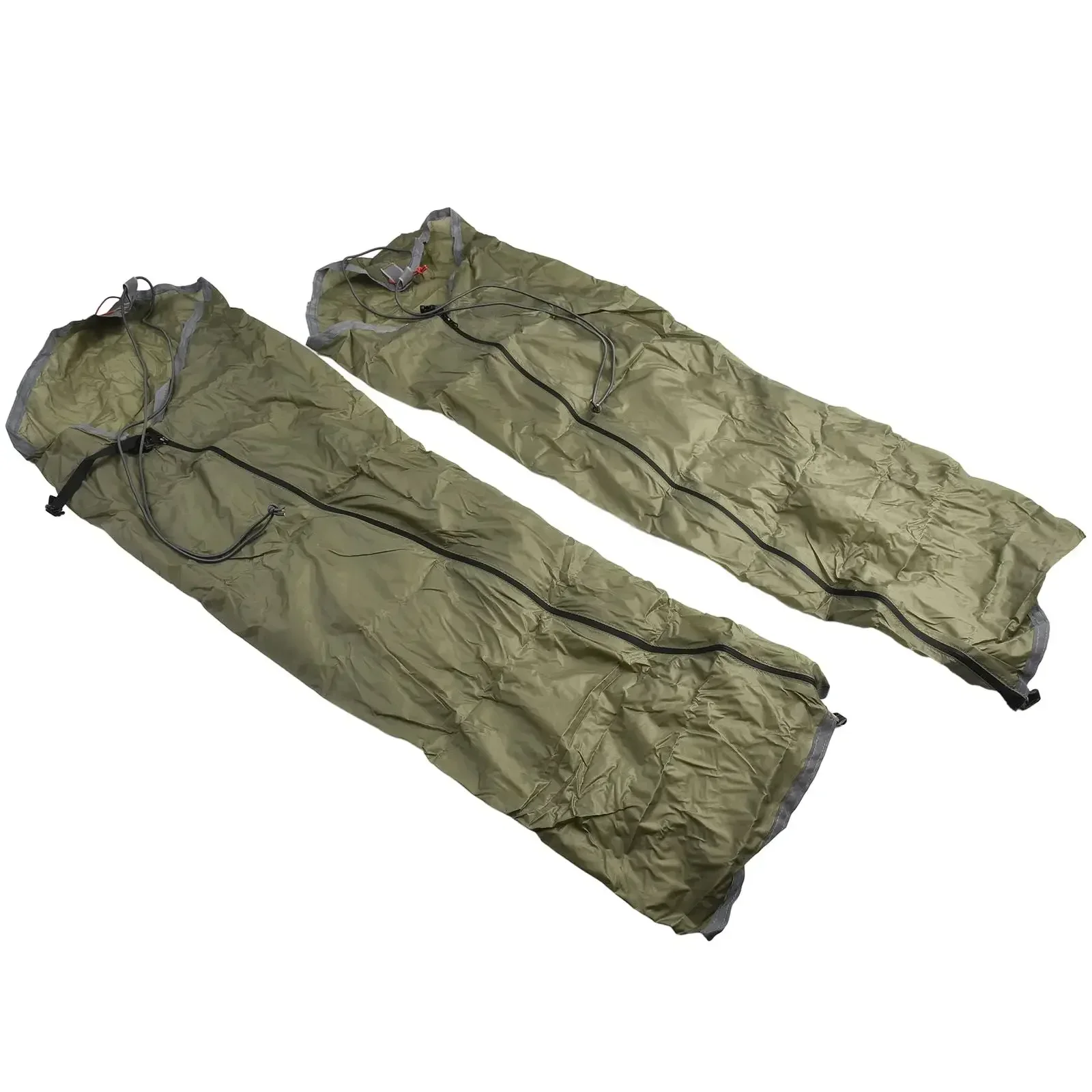 Stay Dry and Comfortable 20D Nylon Outdoor Rain Trouser Elastic Design Waterproof Pants Leg Sleeves for Hiking Camping