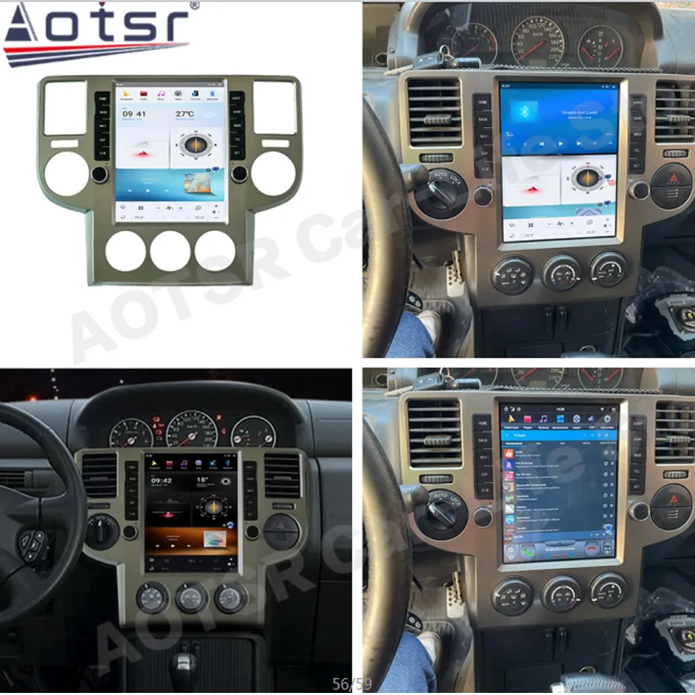 For NISSAN X-Trail T30 2002-2008 Android 11 Qualcomm Auto Stereo Tesla Screen Car Radio Multimedia Player GPS Navigation