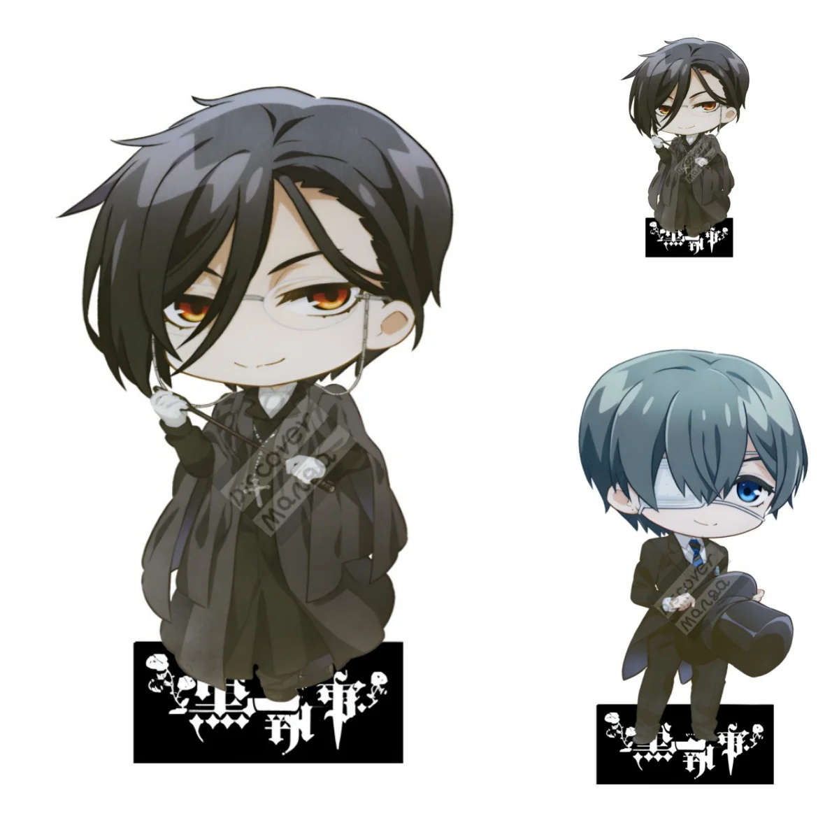 

10cm Anime Black Butler Acrylic Stand Model Cosplay Charm Characters Ornament Accesorios Goods Collection birthday fans Gifts