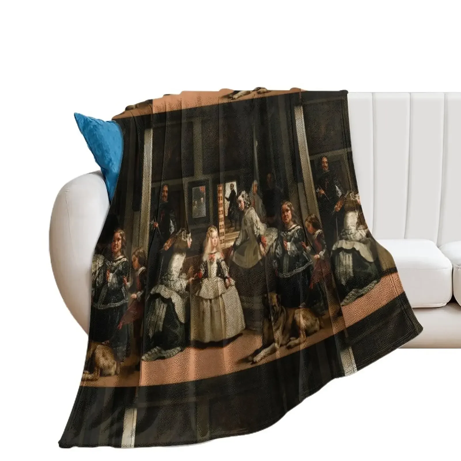 Las Meninas Diego Velazquez Throw Blanket Plush Furrys christmas decoration Decorative Sofas Blankets