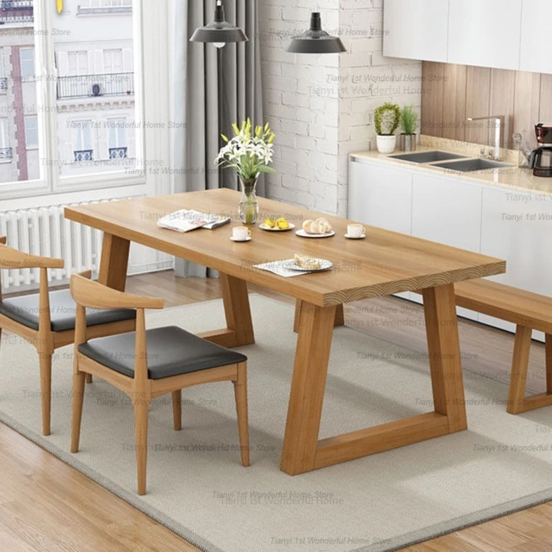 Nordic Wooden Dining Tables Kitchen Coffee Dinette Modern Dining Tables Living Room Italian Design Home Furniture Muebles LLDT