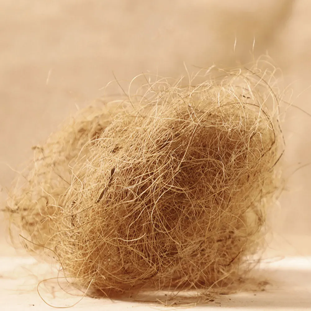 

1 Bag Bird Nesting Pad Palm Fiber Coconut Fiber Mat Scratch Resistant Nesting Material for Pet Breeding Pet Cushion Supply,